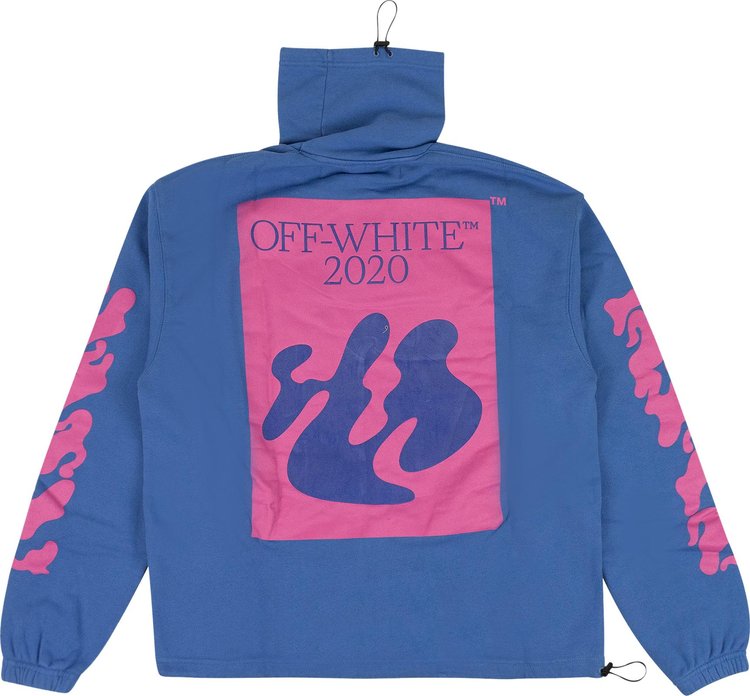 Off White Shape Of Print Sweater Blue