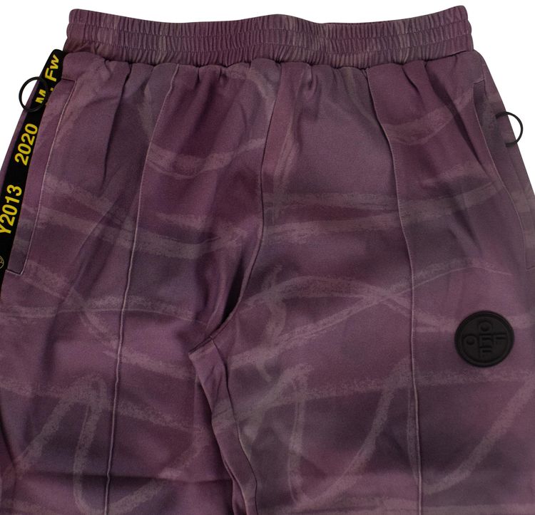 Off White Spot Print Track Pants Purple