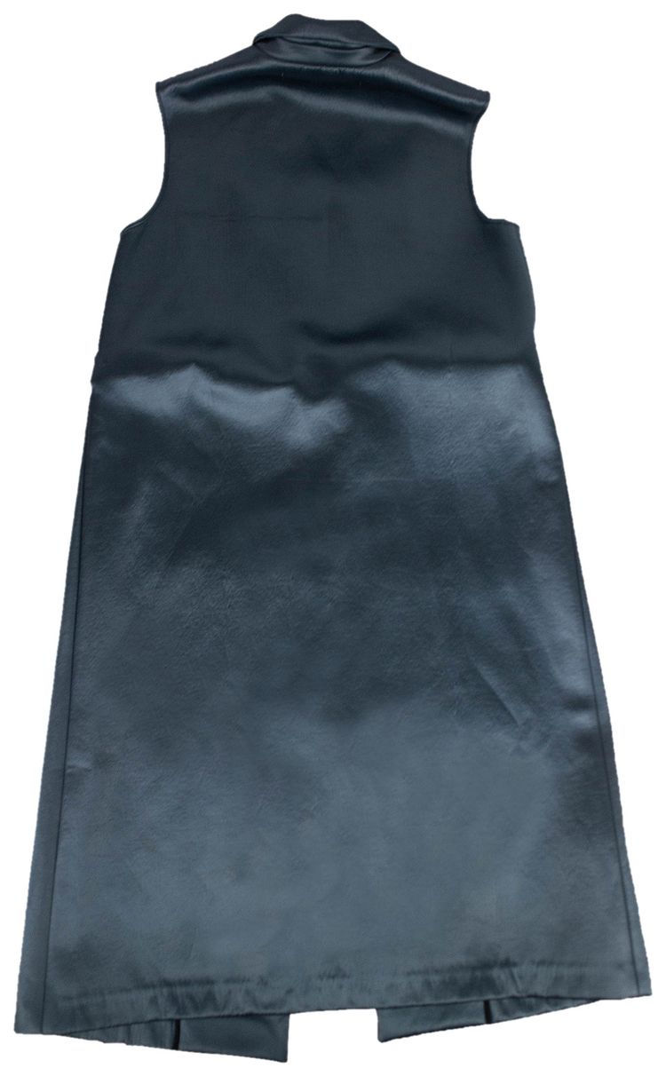 Off White Belted Vest Blue