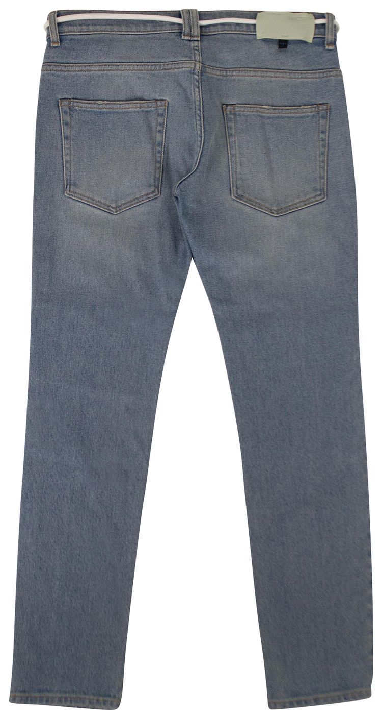 Off White Belted Jeans Blue