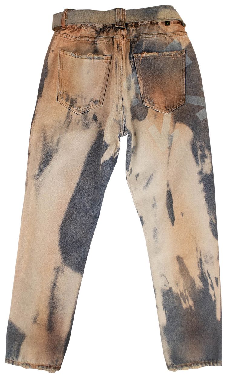 Off White Extreme Bleach Jeans Blue