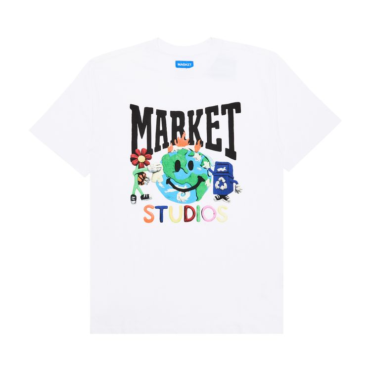 Market Smiley Studios T Shirt White
