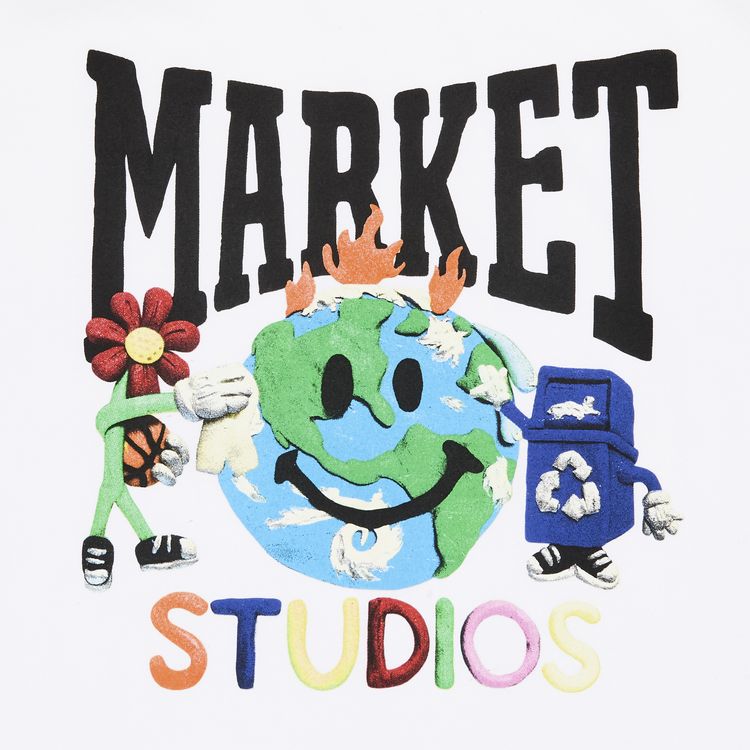 Market Smiley Studios T Shirt White