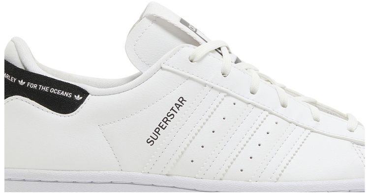 Parley x adidas Superstar J White Black