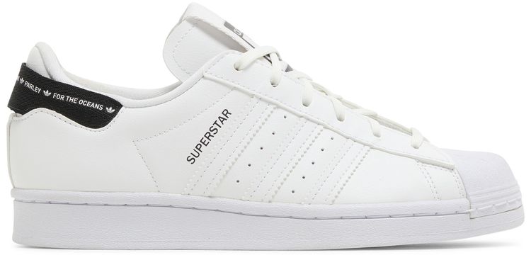 Parley x adidas Superstar J White Black