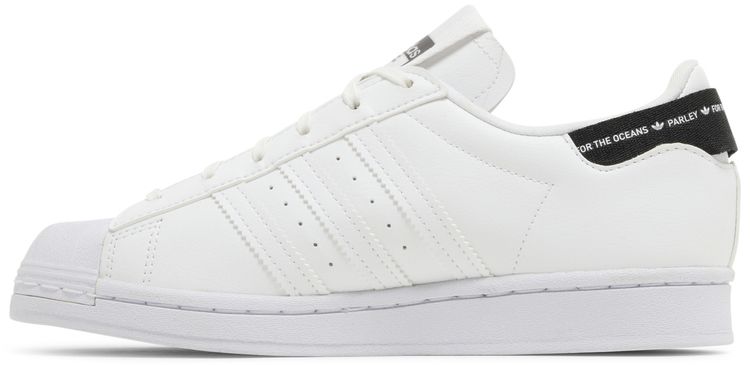 Parley x adidas Superstar J White Black