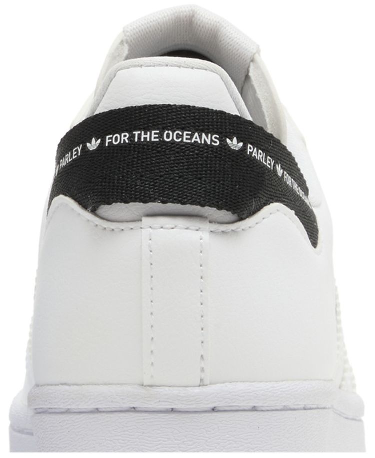 Parley x adidas Superstar J White Black