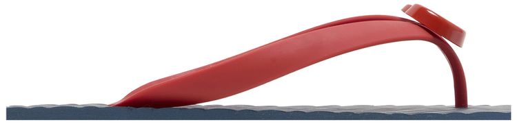 Gucci Thong Sandal Blue Chevron Red Resin