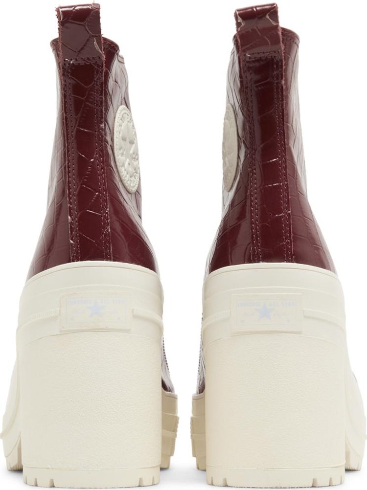 Chuck 70 De Luxe Heel High Embossed Crocodile   Cabernet