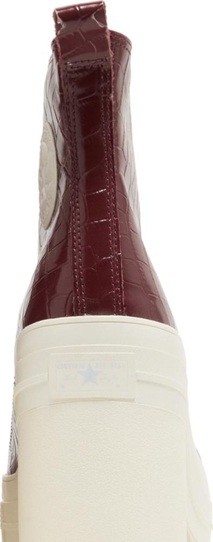 Chuck 70 De Luxe Heel High Embossed Crocodile   Cabernet