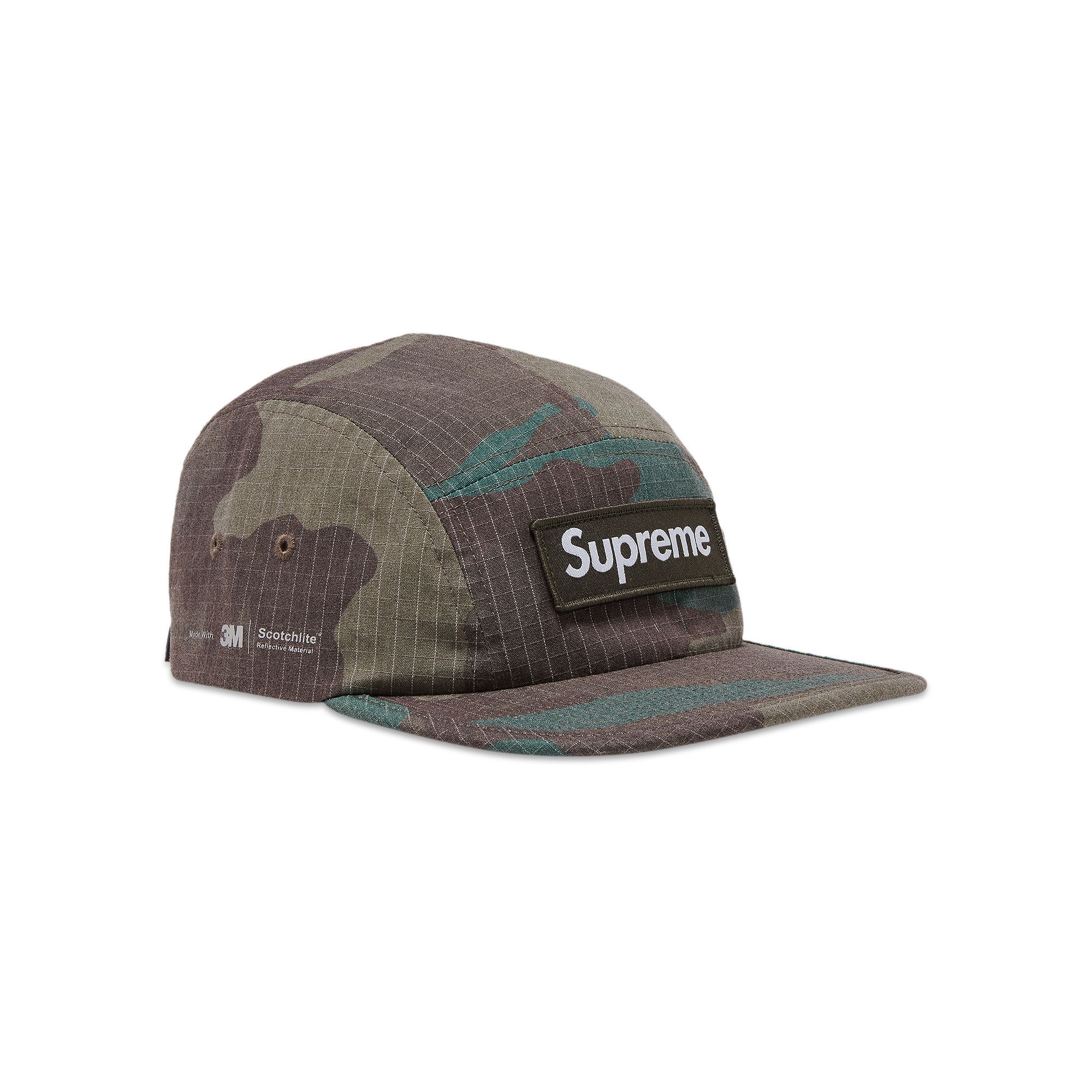 商品画像：Buy Supreme Reflective Ripstop Camp Cap 'Woodland Camo 1