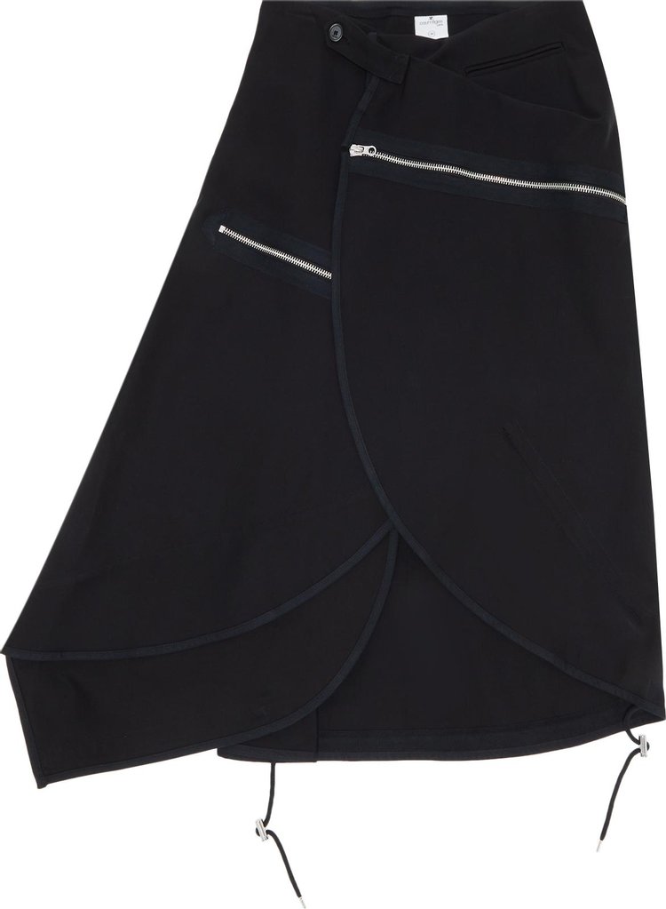 Courreges Modular Long Skirt Black