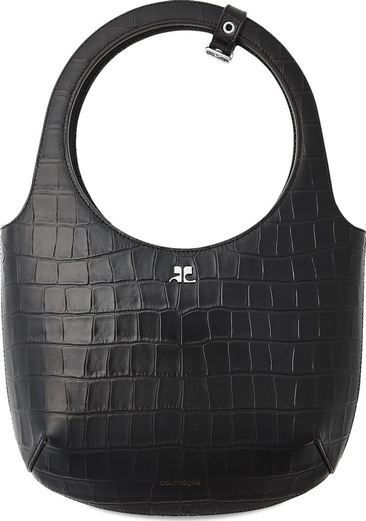 Courreges Holy Croco Stamped Bag Bark