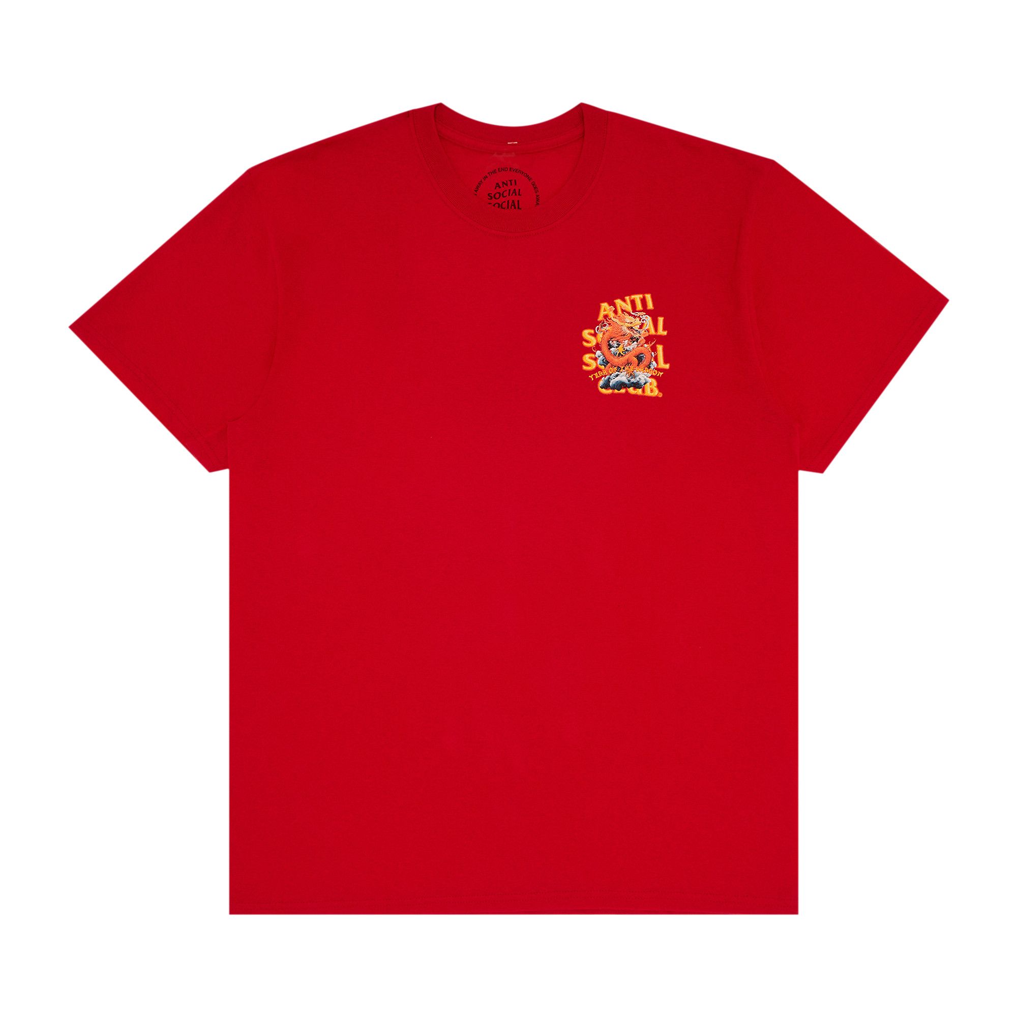 Anti social social club red shirt cheap