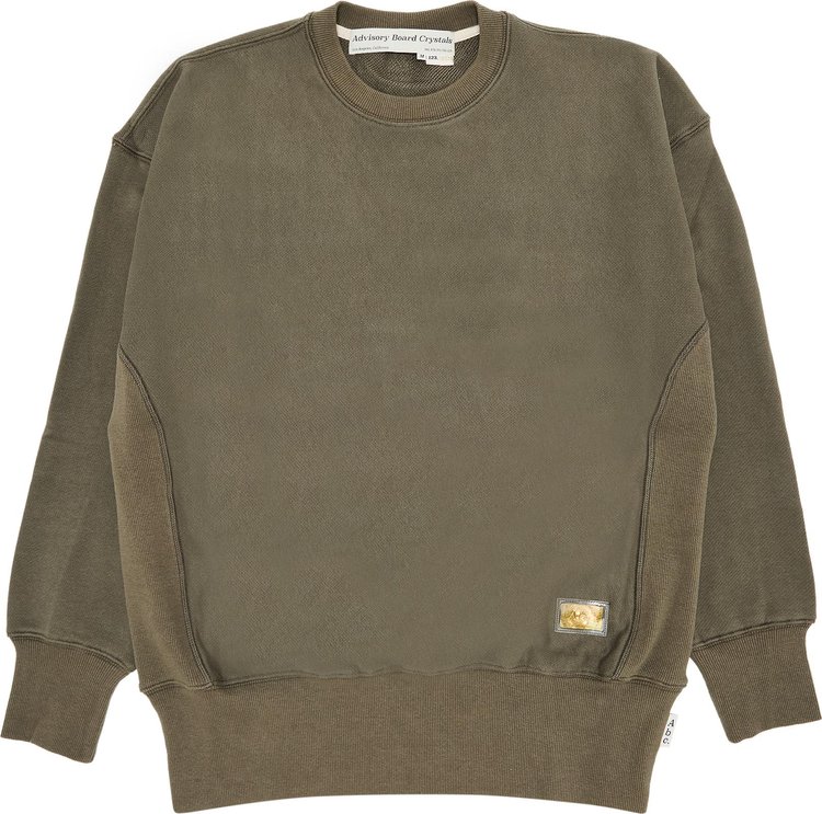 Advisory Board Crystals Hologram French Terry Crewneck Army Green