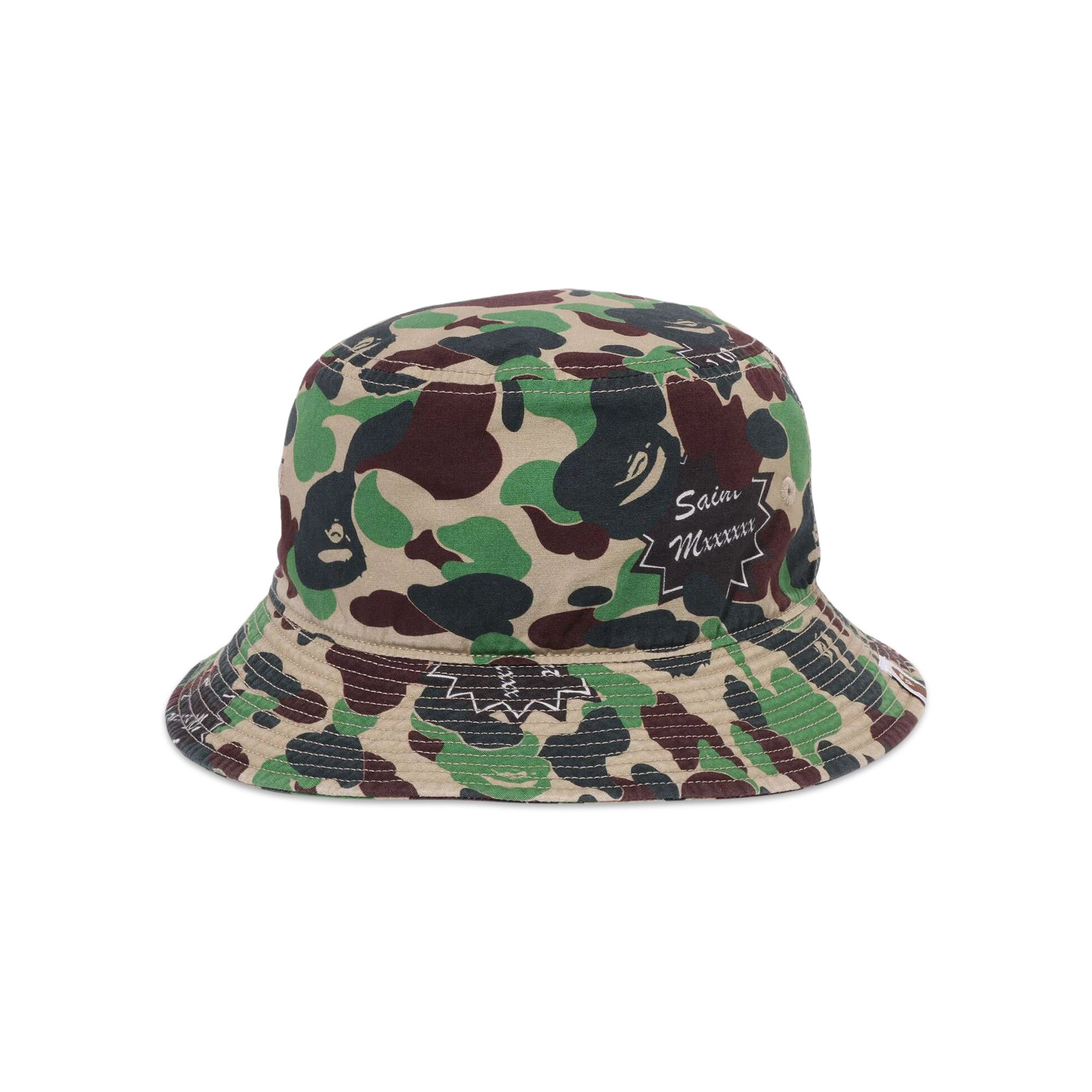 帽子 SAINT Mxxxxxx BAPE_BUCKET HAT SAINT MXXXXXX Born Saint Hat | Blue | FARFETCH