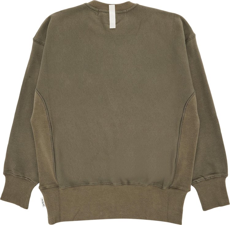 Advisory Board Crystals Hologram French Terry Crewneck Army Green