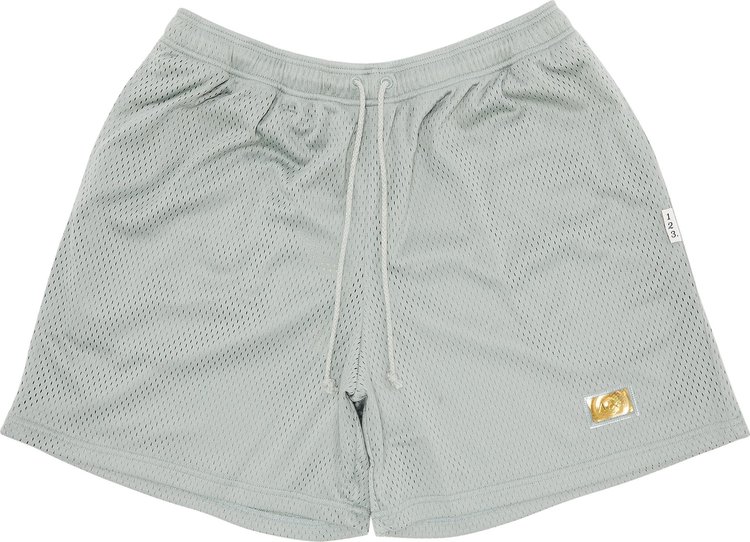 Advisory Board Crystals Hologram Mesh Shorts Grey