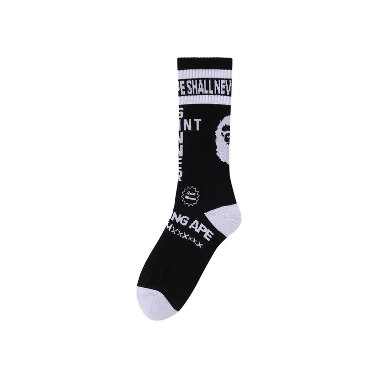 BAPE x Saint Mxxxxxx Socks Charcoal