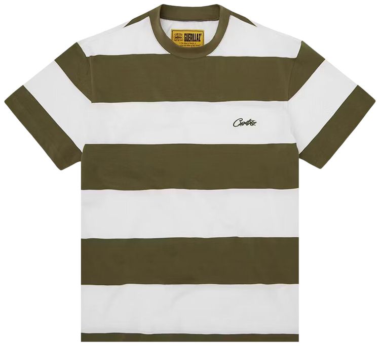 Corteiz Striped Tee Taupe