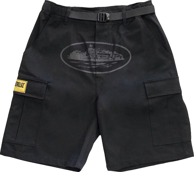 Corteiz OG Cargo Shorts Black