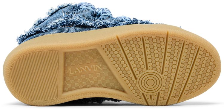 Lanvin Wmns Curb Sneakers Frayed Denim