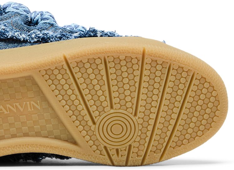 Lanvin Wmns Curb Sneakers Frayed Denim