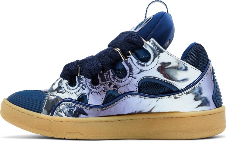 Lanvin Curb Sneakers Specchio Degrade Effect   Cornflower