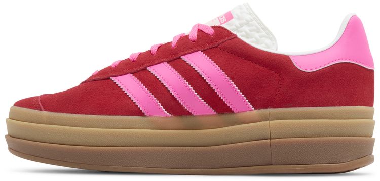 Wmns Gazelle Bold Collegiate Red Lucid Pink