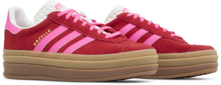 Wmns Gazelle Bold Collegiate Red Lucid Pink