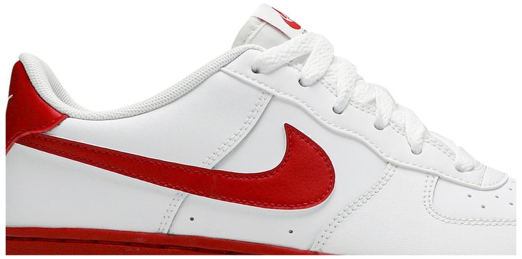 Nike Air Force 1 GS White Red Sole