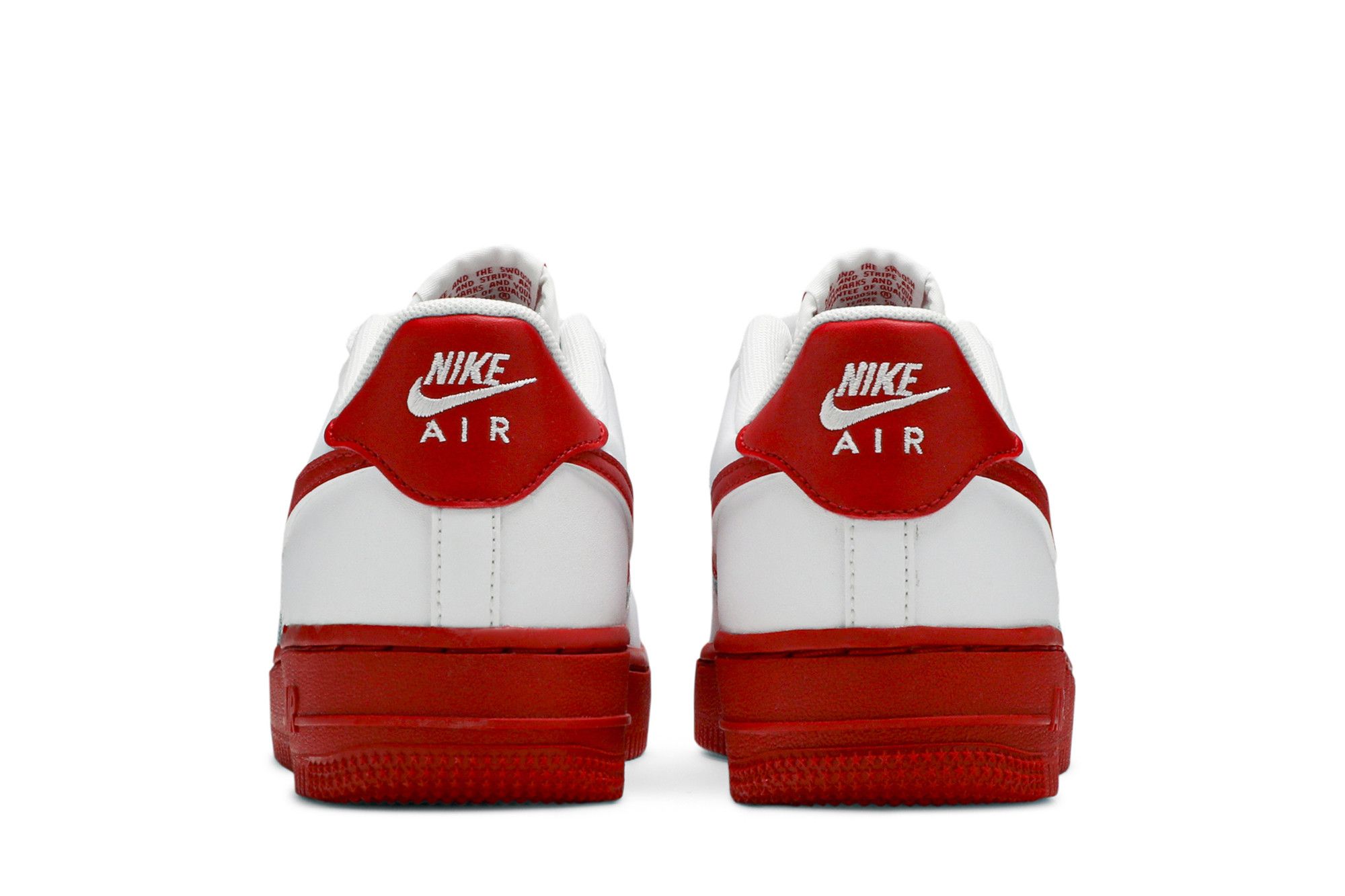 Nike air force red sole top