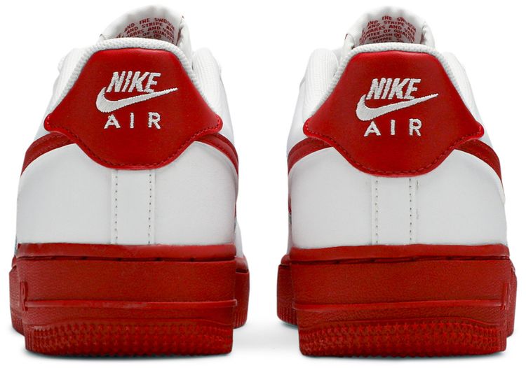 Nike Air Force 1 GS White Red Sole