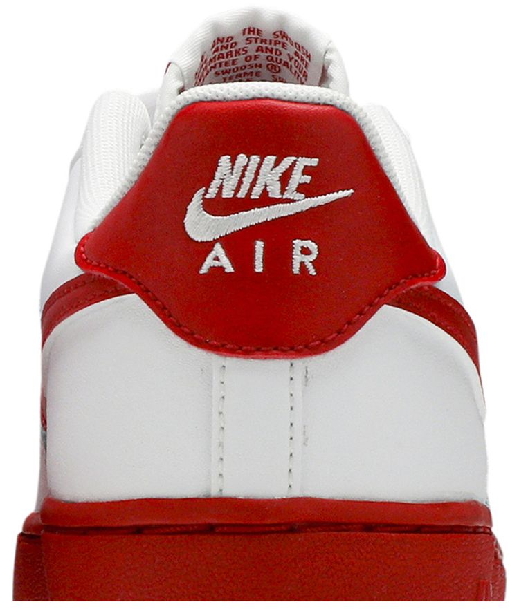Nike Air Force 1 GS White Red Sole