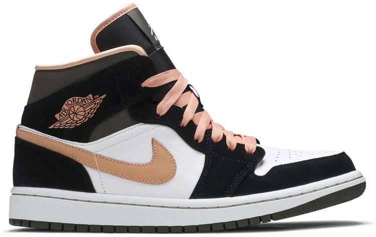 Wmns Air Jordan 1 Mid SE Peach Mocha