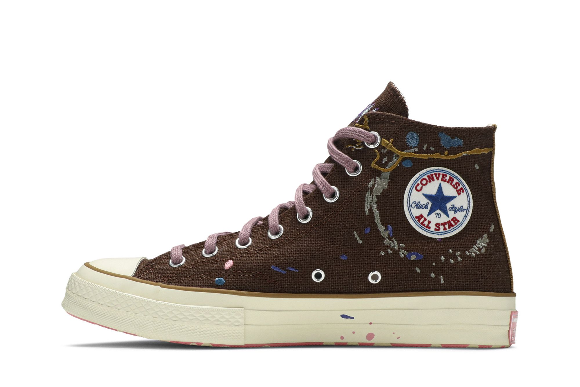 Buy Bandulu x Chuck 70 High Paint Splatter Cappuccino Base 169909C GOAT