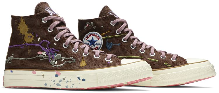Bandulu x Converse Chuck 70 High Paint Splatter   Cappuccino Base