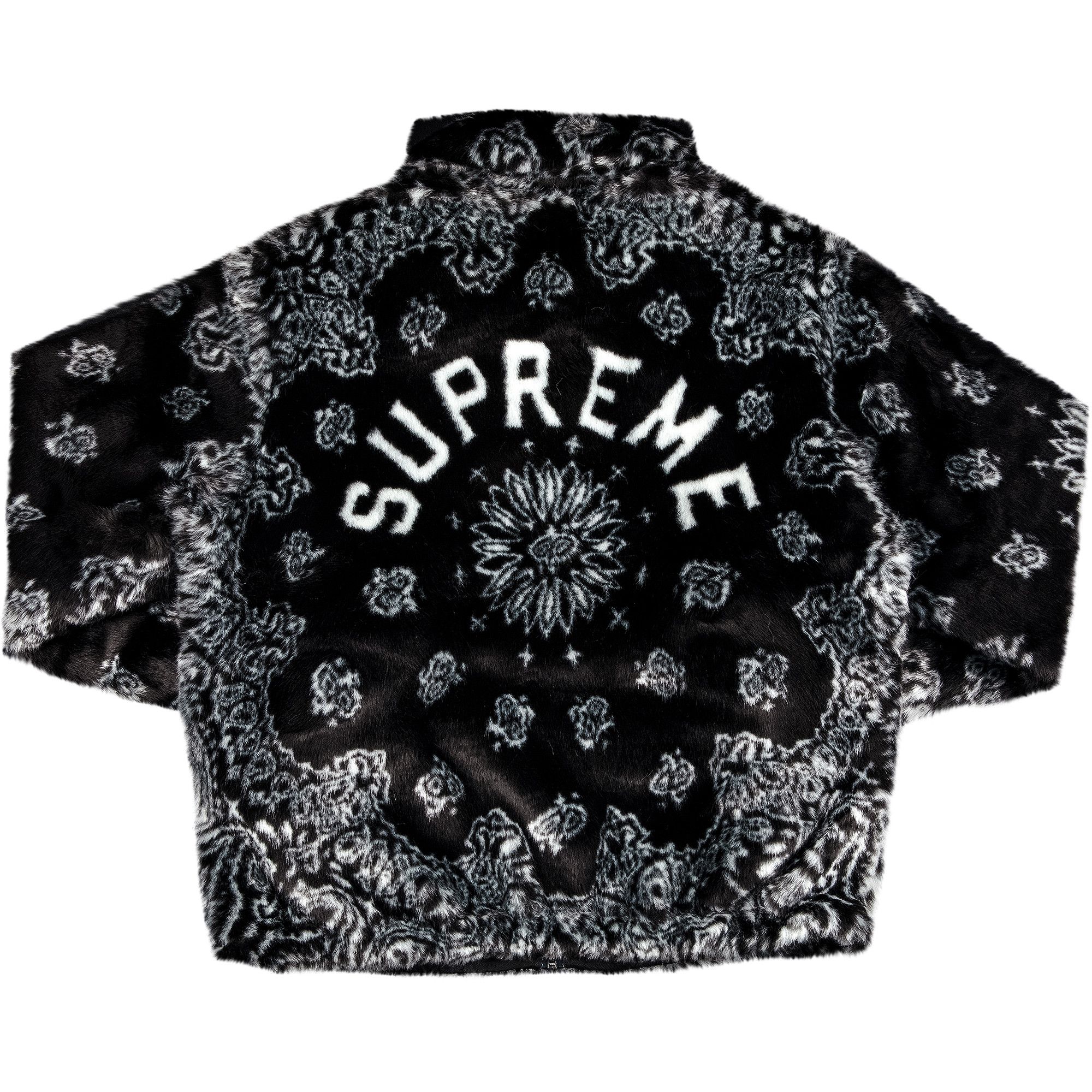正規品販売！ Buy Supreme Bandana Faux Fur Bomber Jacket 'Black' - SS21J25 ブルゾン