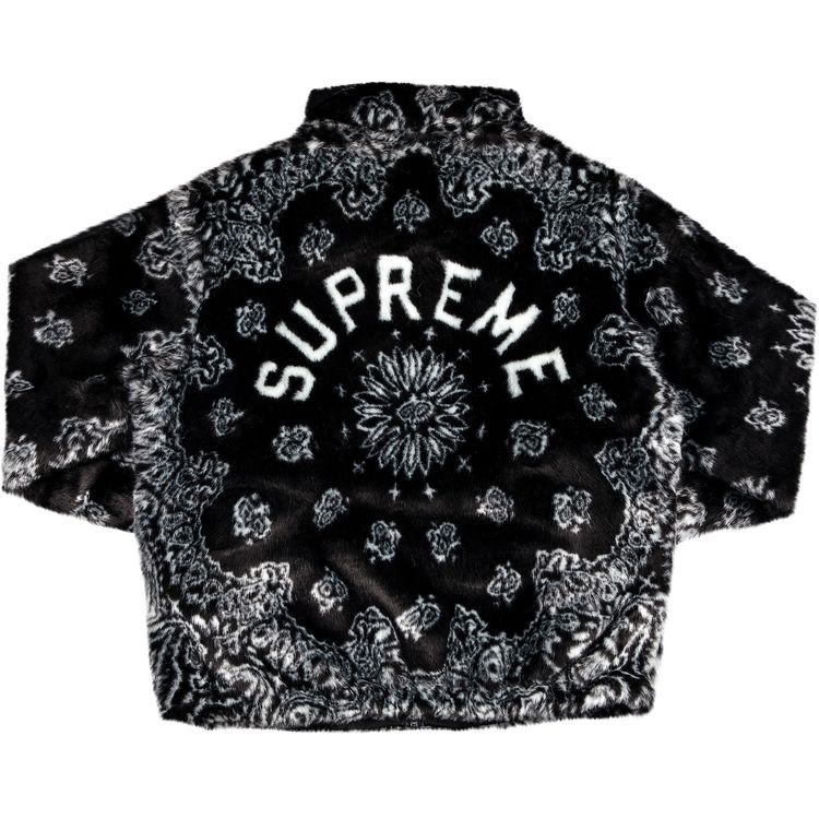 Buy Supreme Bandana Faux Fur Bomber Jacket 