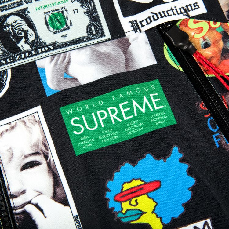 Supreme GORE TEX Stickers Shell Jacket Black