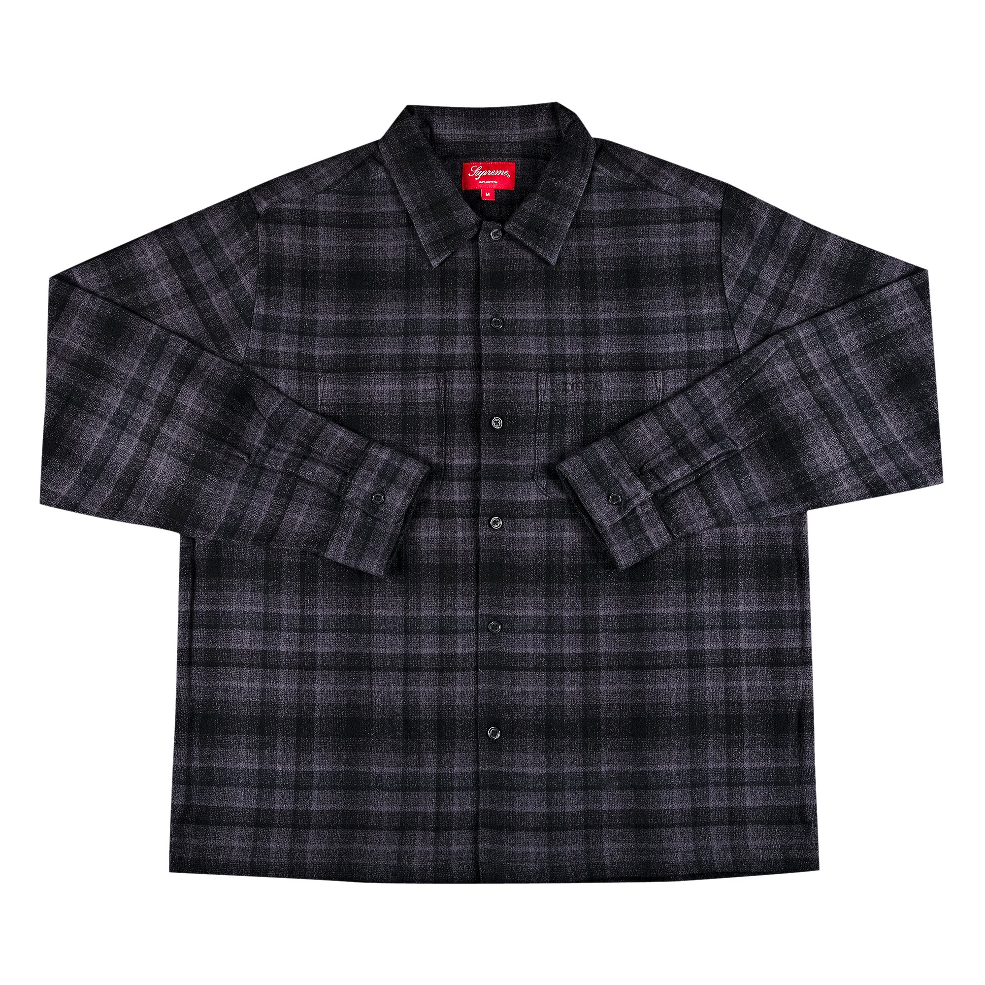 Buy Supreme Plaid Flannel Shirt 'Black' - SS21S39 BLACK | GOAT