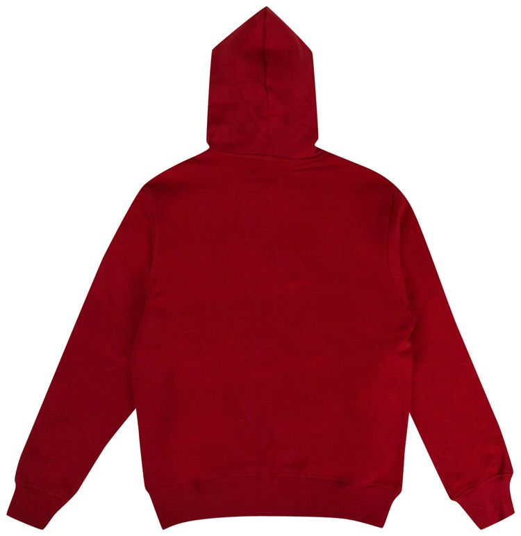 424 Logo Embroidery Hooded Sweatshirt Red