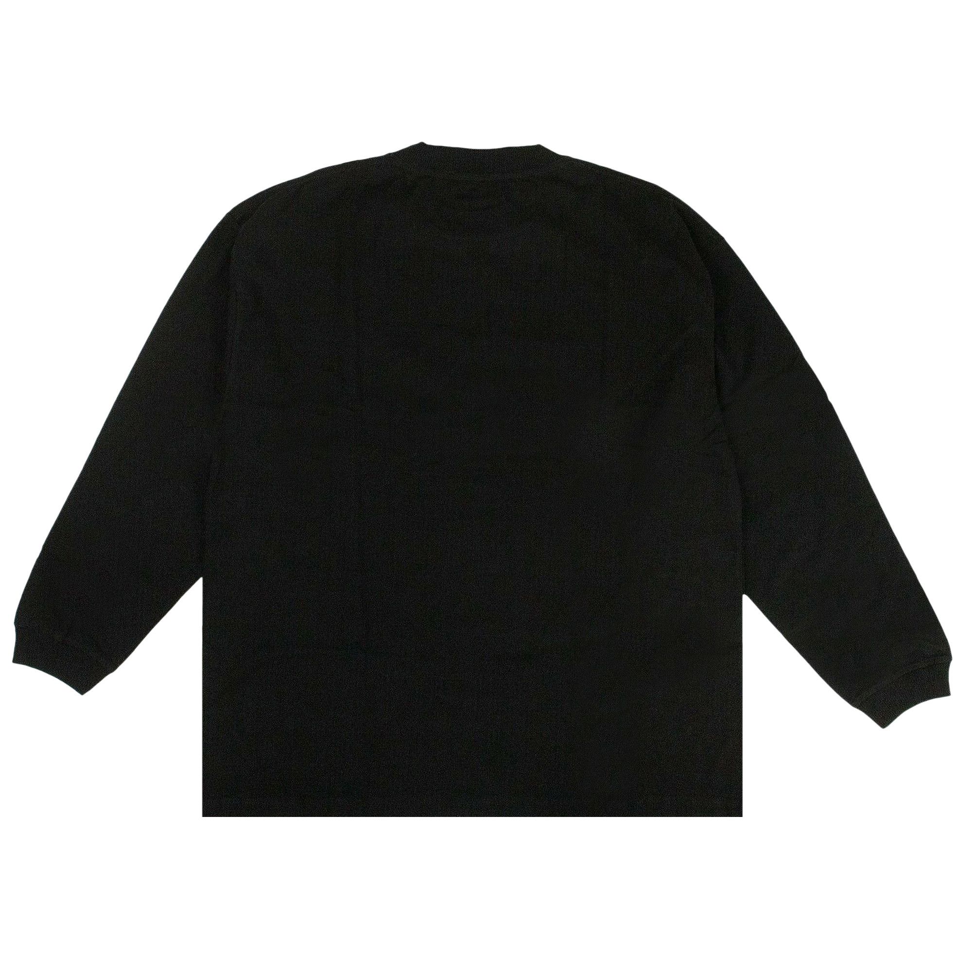 Buy 424 Label Long-Sleeve T-Shirt 'Black' - 424C AW18 0035