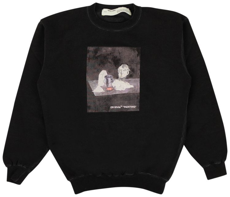 Off White Painting Statue Sweater Black