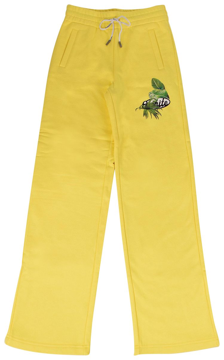 Off White Tropical Sweatpants Yellow