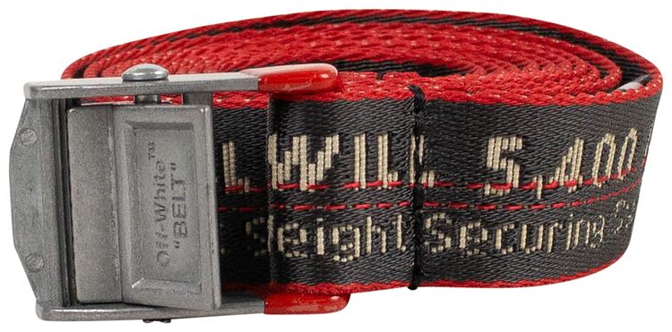 Off White Mini Industrial Logo Belt Grey