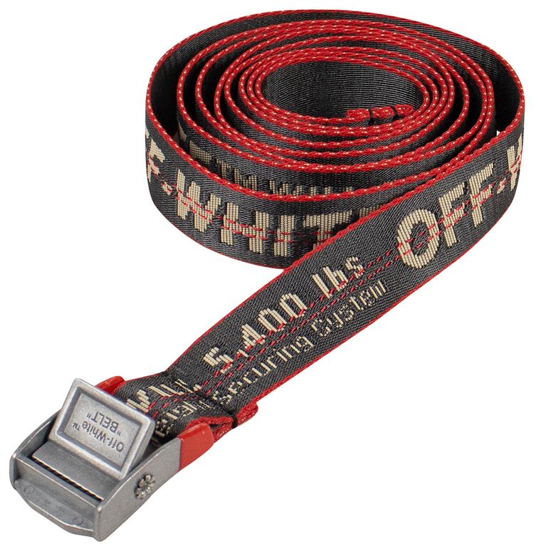 Off White Mini Industrial Logo Belt Grey