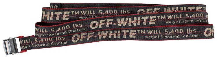 Off White Mini Industrial Logo Belt Grey