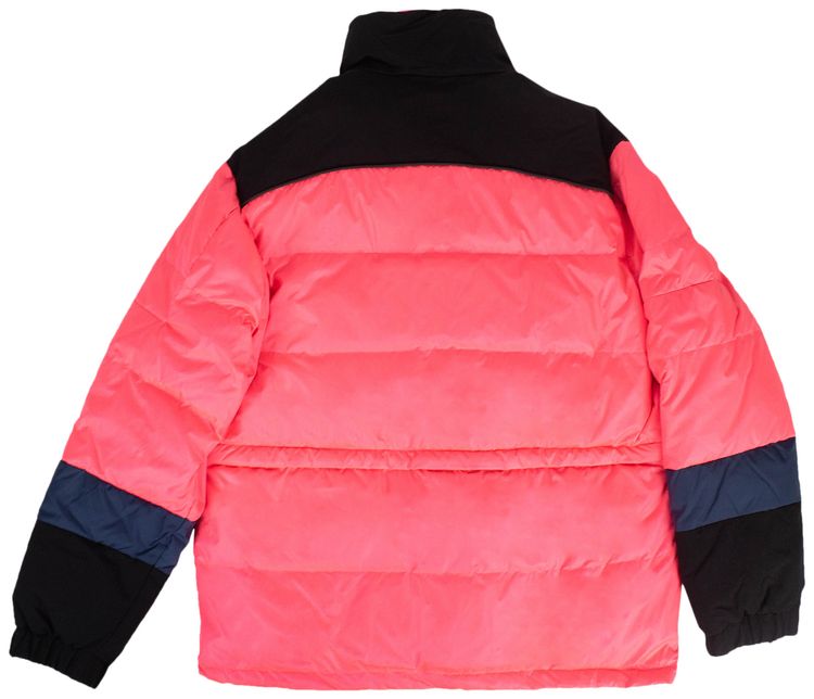 Off White Down Detachable Padded Jacket Pink