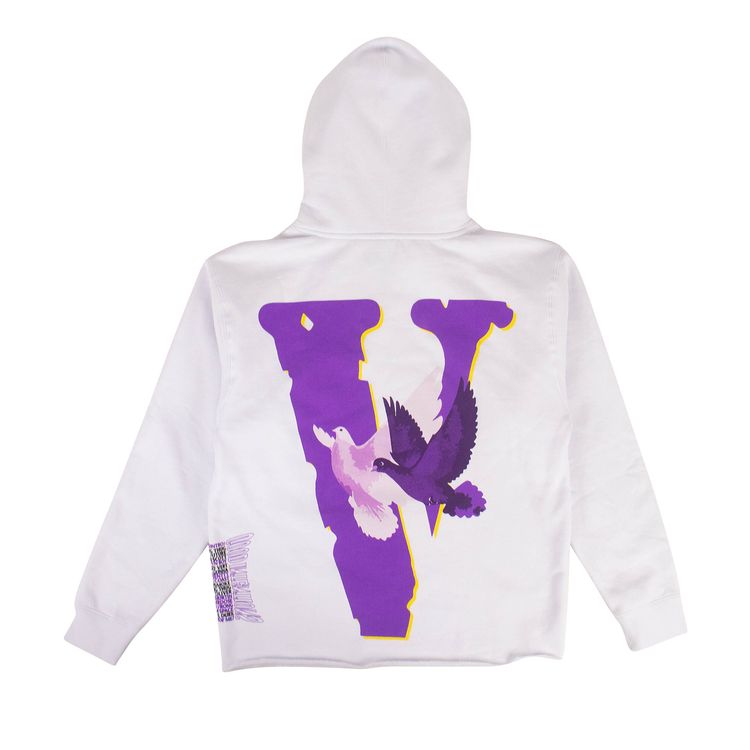 Vlone x Nav Doves Good Intentions Hooded Sweatshirt White